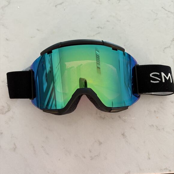 Smith Squad ChromaPop EV Ski Snowboard Goggles Green Lens Mens Adjustable Strap